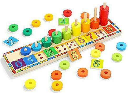 Top Bright Играчка за сортиране на форми Educational от дърво за 24++ месеца