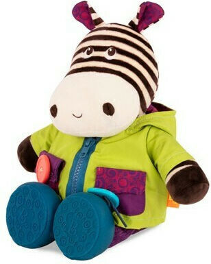 B.Toys Animal Dress Me Up Zebb the Zebra made of Fabric with Sounds for 24++ Months
