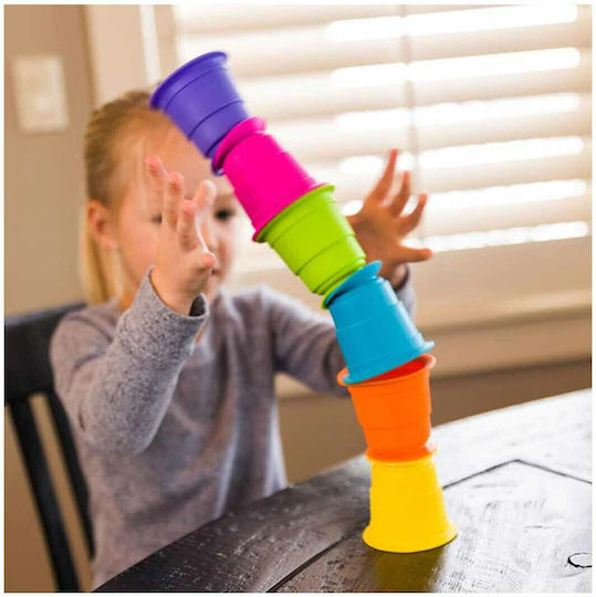 Fat Brain Toys Παιχνίδι Στοίβαξης Suction Kupz για 12+ Μηνών