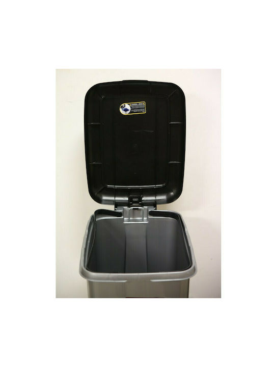 Homeplus Plastic Pedal Waste Bin 40lt Gray