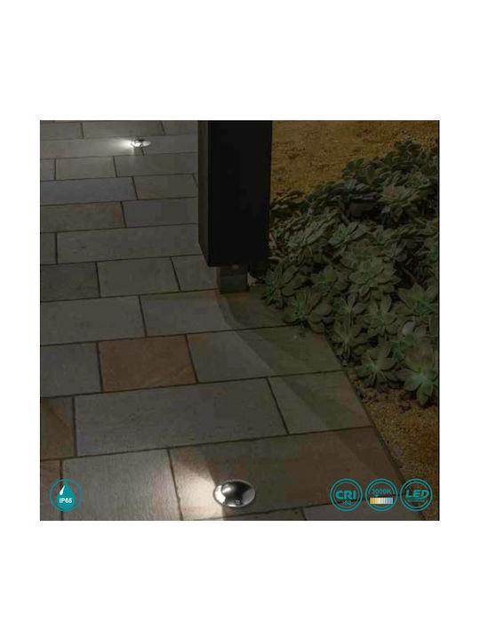 Ondaluce Ondaluce Außenstehlampe LED mit Warmweißem Licht IP67 Silber