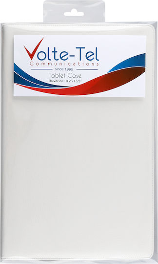 Volte-Tel Stand Flip Cover Weiß (Universal 12")