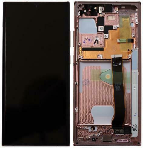 Samsung O ecran cu Mecanism Tactil și Cadru pentru Galaxy Note 20 Ultra (Bronze)
