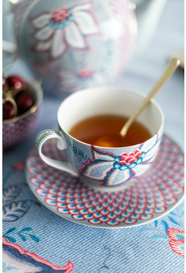 PiP Studio Flower Festival Cup Espresso Porcelain Blue 120ml