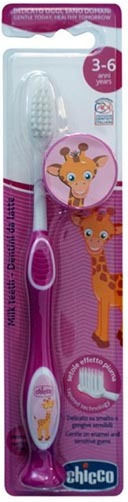 Chicco Milk Teeth Kids Toothbrush for 3+ years L80-09079-10 Purple / Fuchsia