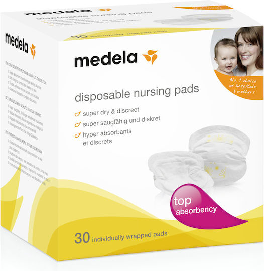 Medela Safe & Dry Επιθέματα Στήθους 30τμχ