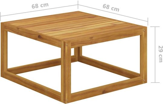 vidaXL Garten- und Outdoor-Möbelsets Wohnzimmer für kleine Räume 2 Stück Akazie mit Kissen