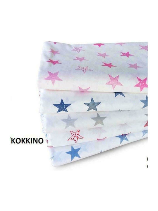 Dimcol Star Kids Cotton Pillowcase 50x70cm 26 Red-White