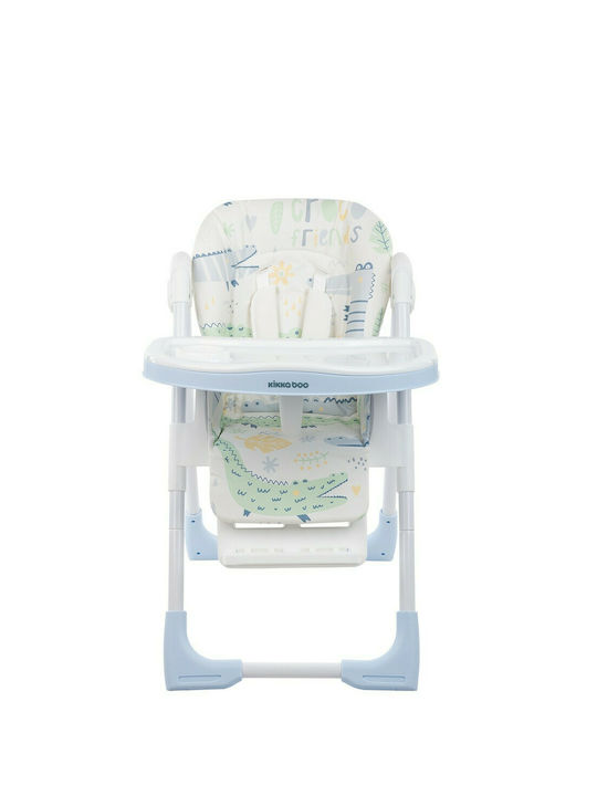 Kikka Boo Vitto Baby Highchair with Adjustable Height Blue Crocodile