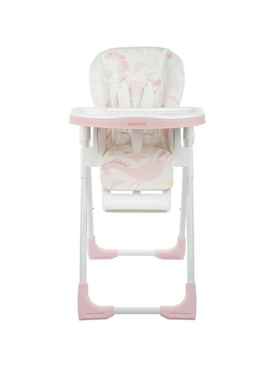 Kikka Boo Vitto Baby Highchair with Adjustable Height Pink Unicorn