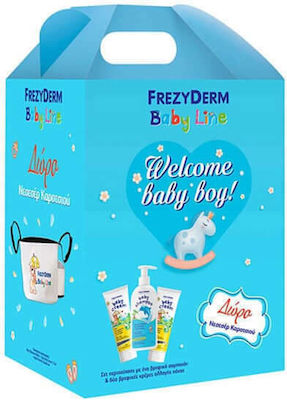 Frezyderm Welcome Boy Set Baby Shampoo 300ml & Baby Cream 2x175ml & Κουβέρτα Αγκαλιάς 4τμχ