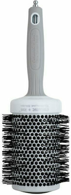 Olivia Garden Ceramic+ Ion Thermal Brush Hair for Straightening White 65mm