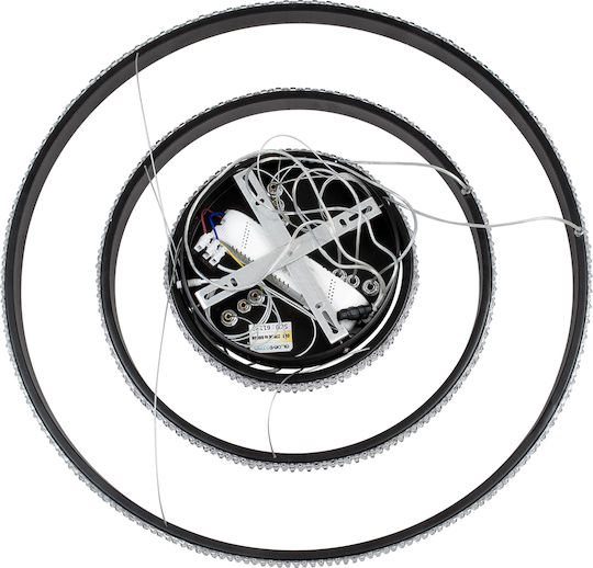 GloboStar Diamond Trio Hängelampe Schwarz 25x25x60cm.