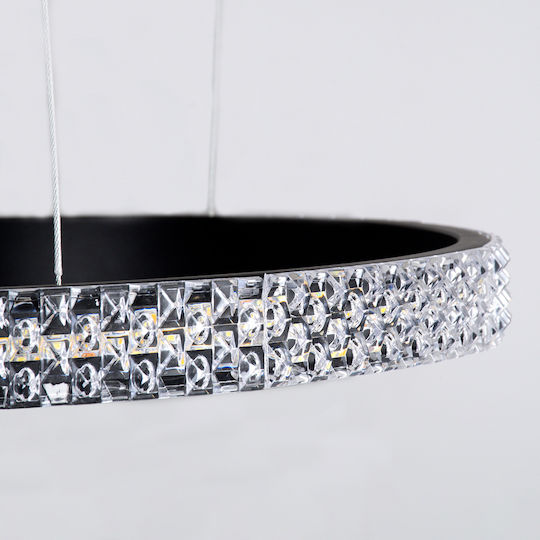 GloboStar Diamond Trio Hängelampe Schwarz 40x60x60cm.