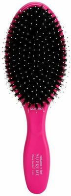 Olivia Garden Ceramic + Ion Supreme Combo Brush Hair for Hair Styling Pink