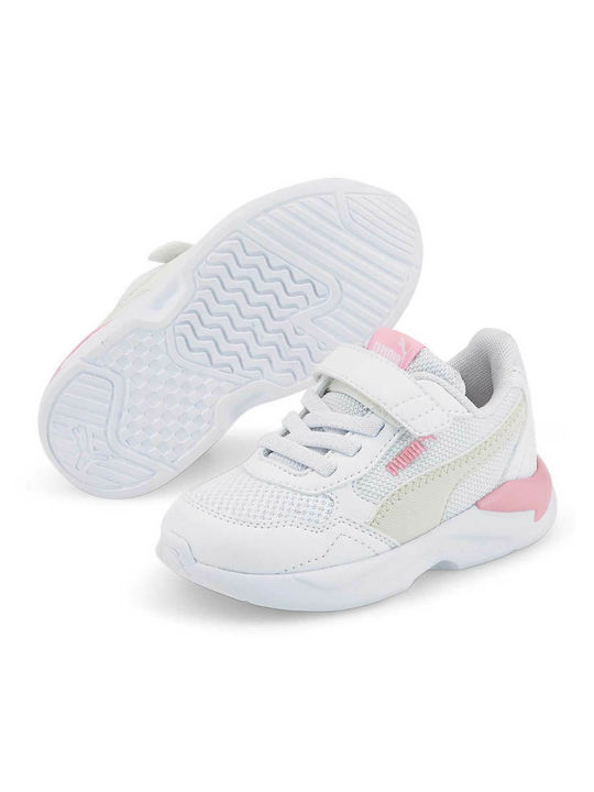 X- Ray Kids Sneakers with Scratch White