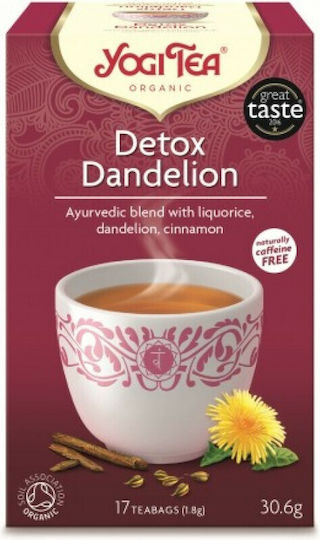 Yogi Tea Detox Μείγμα Βοτάνων Βιολογικό Προϊόν 17 Φακελάκια 30.6gr