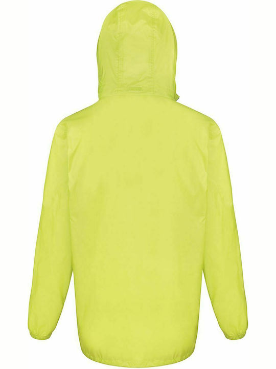 Result Herren Jacke Lässig Wasserdicht und winddicht Lime