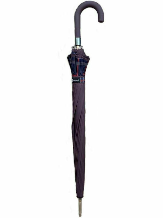 Benzi Automatic Umbrella with Walking Stick Purple/Blue