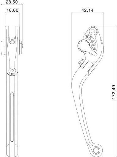 Barracuda Set Manete Frână/Ambreiaj Motocicletă Manete de motocicletă Manete de motocicletă ajustabile pentru BMW R 1200 GS Aventură Negre BT1127