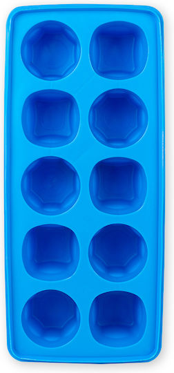 Hega Hogar Ice Tray Silicone 10 Slots Blue 16678