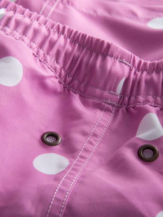 Pink Dot Men's Swimwear Shorts Pink with Patterns