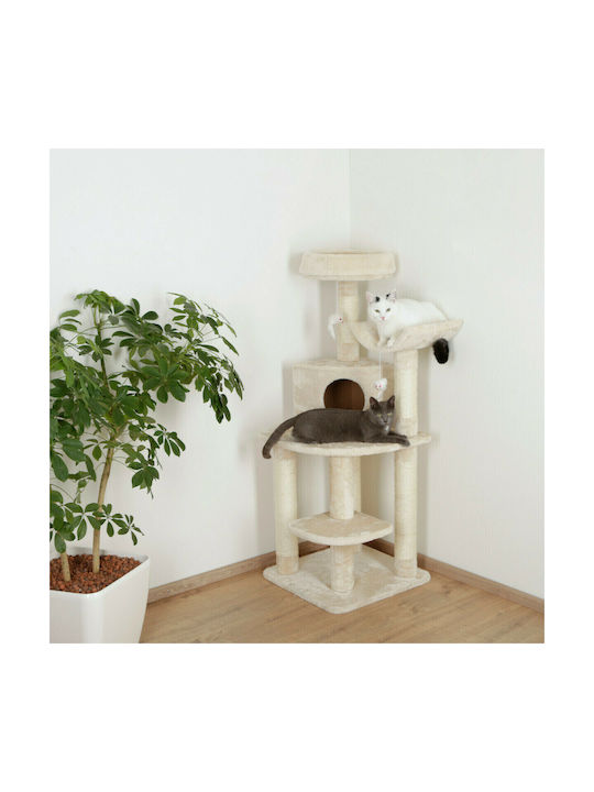 Kerbl Zirkonia Kratzbaum Katzenbäume Beige 4 Ebenen 56x56x130cm