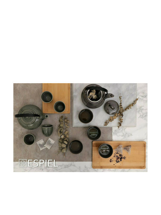 Espiel Ritual Σετ Τσαγιού με Κούπα και Φίλτρο Κεραμικό Γκρι 600ml 5τμχ