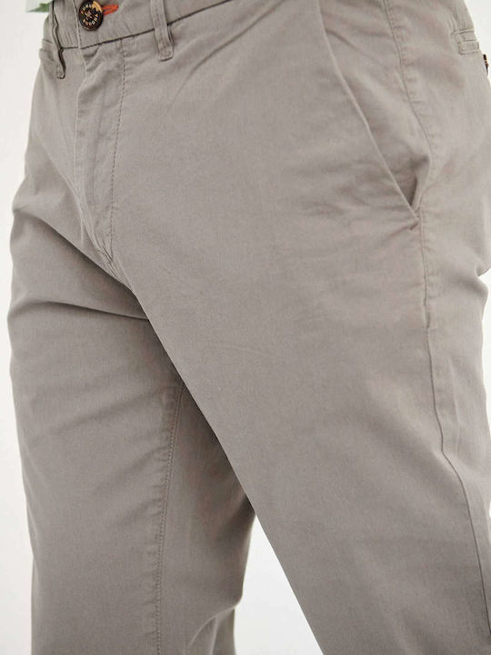 FBM005-00102 Hose Chino Elastisch in Normaler Passform Gray