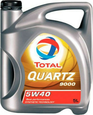 Total Συνθετικό Λάδι Αυτοκινήτου Quartz 9000 5W-40 A3/B4 5lt