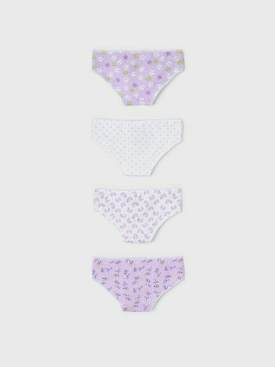 Mayoral Kids Set with Briefs Lilac 4pcs