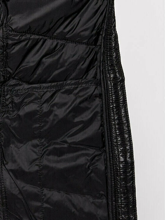 Women's for Hiking Short Puffer Jacket for Winter Black