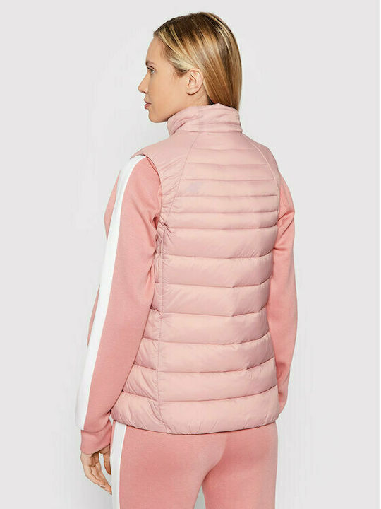 4F Women's Short Puffer Jacket for Spring or Autumn Pink