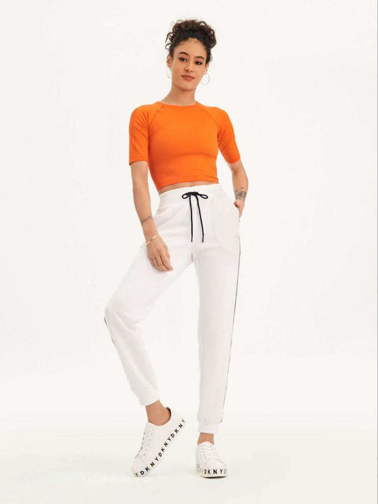 Pantaloni de Trening cu elastic Alb