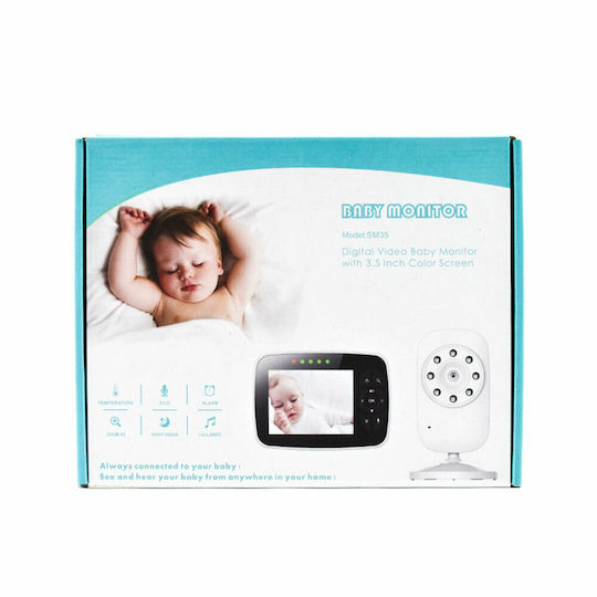 Wireless Baby Monitor with Camera & Screen 3.5" & Two-way Communication