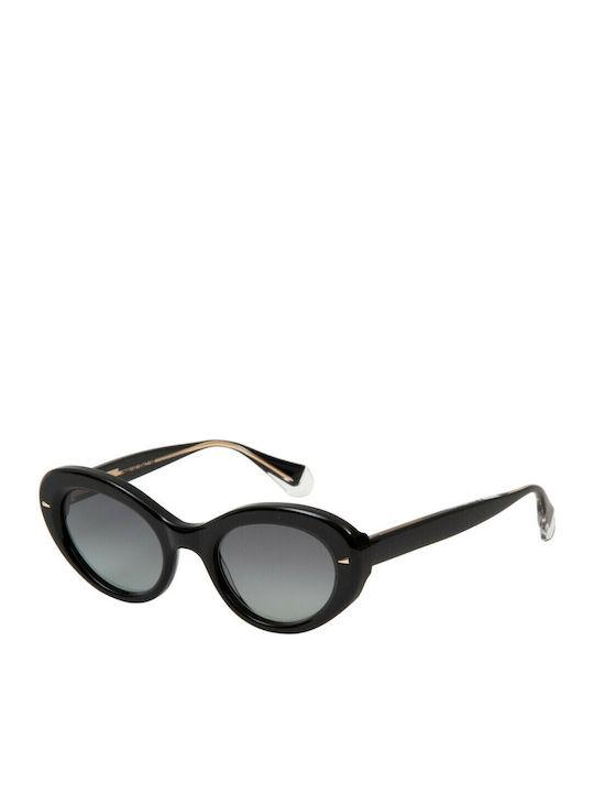 Gigi Barcelona Giulietta Women's Sunglasses with Black Plastic Frame and Black Gradient Lens 6654/1