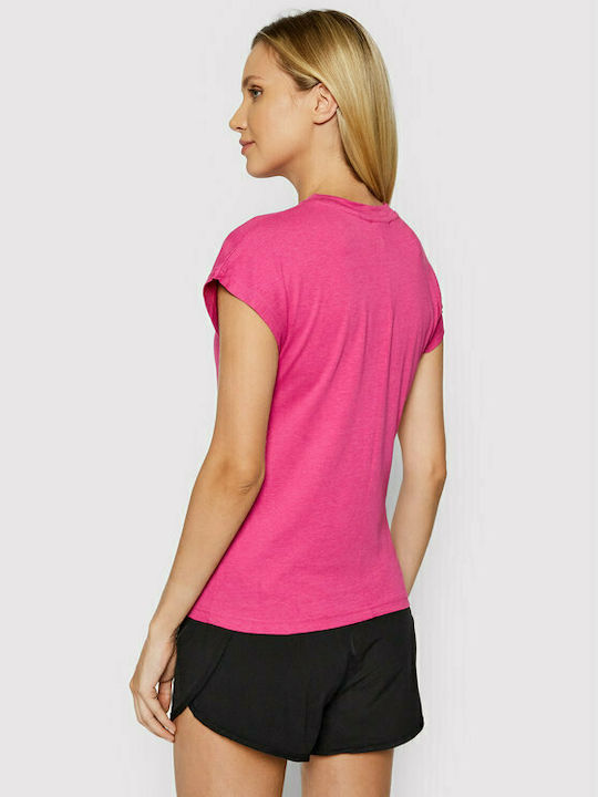 4F Damen Sportlich T-shirt Rosa