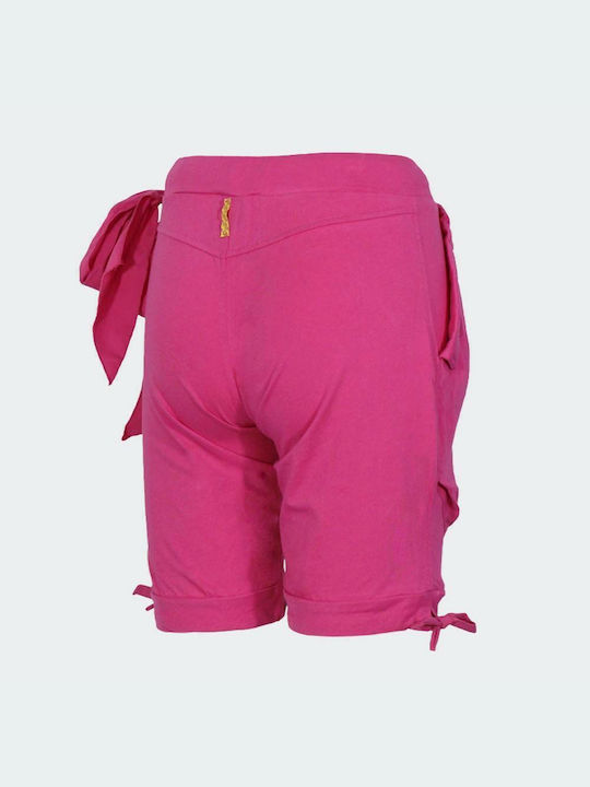 Body Action Women's Sporty Bermuda Shorts Fuchsia