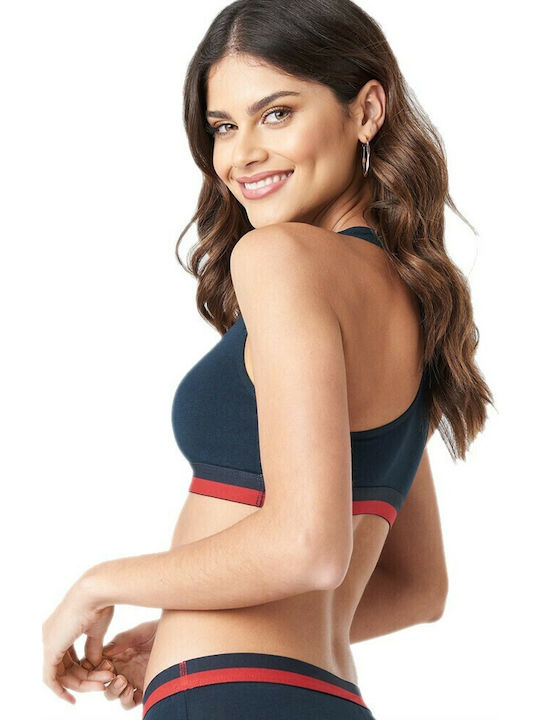 Women's Sports Bra without Padding Navy Blue