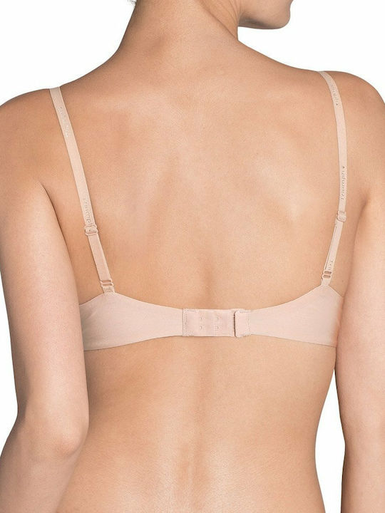 Triumph Body Make Up Μπεζ Σουτιέν χωρίς Ενίσχυση με Μπανέλες