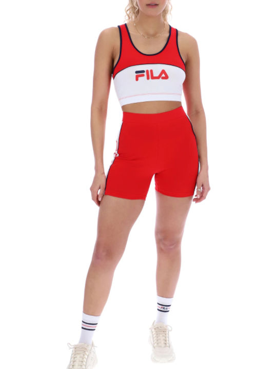 Poesia Women's Sports Bra without Padding Red