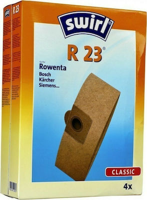 Swirl R23 Vacuum Cleaner Bags 4pcs Compatible with Bosch / Karcher / Siemens Vacuum Cleaners