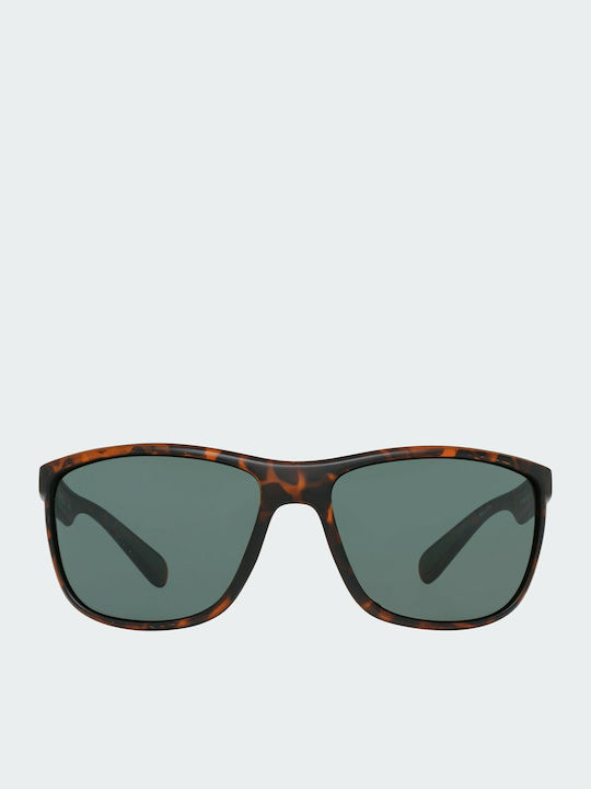 Timberland Herren Sonnenbrille mit Braun Schildkröte Kunststoff Gestell und Grün Linse TB7179 56N