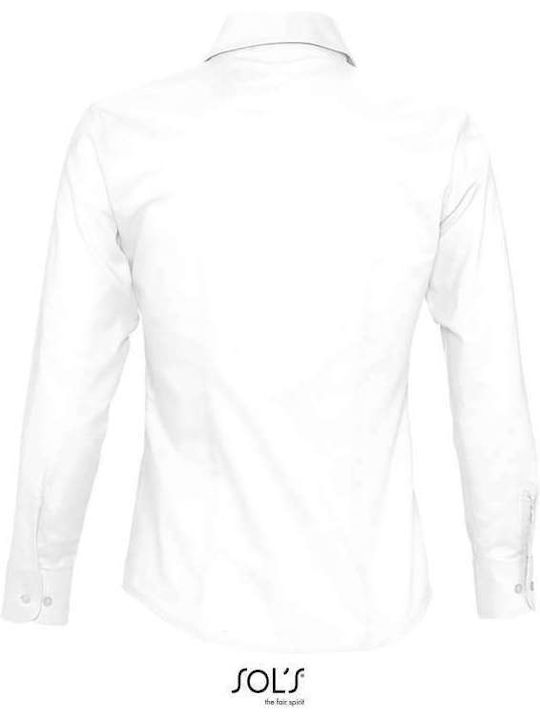 Embassy Women's Monochrome Long Sleeve Shirt White