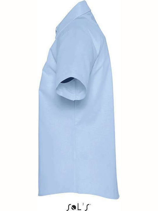 Elite Women's Monochrome Short Sleeve Shirt Light Blue