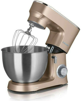 Heinrich's KM 8078 Stand Mixer 1400W with Stainless Mixing Bowl 8lt Gold