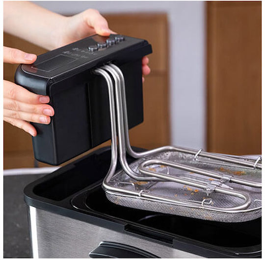 Cecotec Cleanfry Luxury 3000 Φριτέζα 3.2lt Ασημί