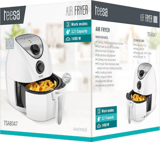 Teesa Heißluftfritteuse 3.2Es Weiß TSA8047