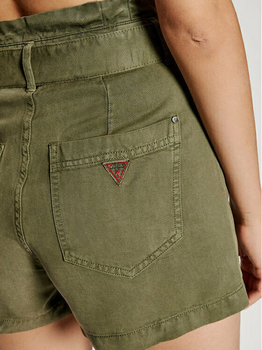 Women's High-waisted Shorts Olive