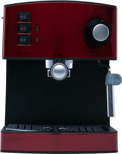 Adler AD4404R Automatic Espresso Machine 850W Pressure 15bar Red